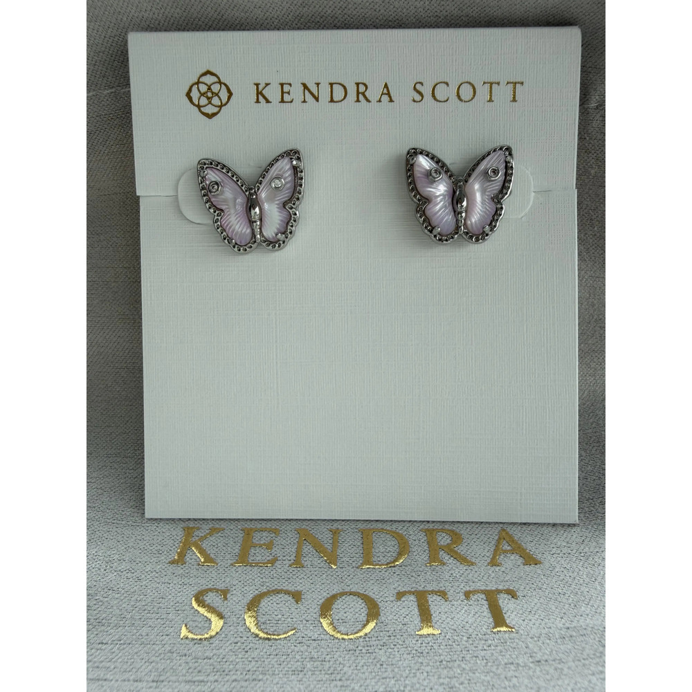 Kendra Scott Pink Butterfly Earrings